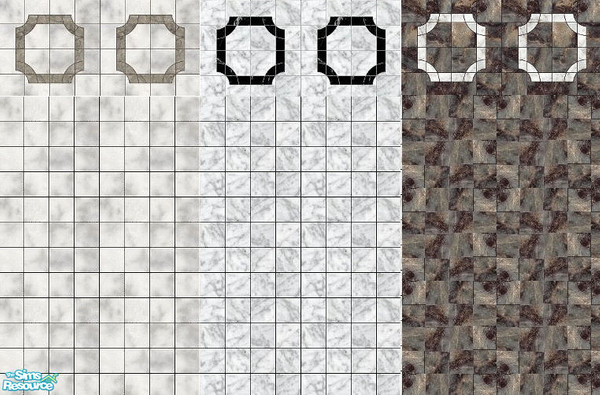 Sims 2 — JD hexagon bathroom tiles by jdamgaard — This set has been developped to match my "JD tiles with hexagon