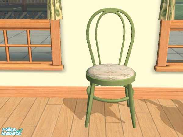 Sims 2 — Spring Is Here Bentwood Green Chair  by Audrey_May — 