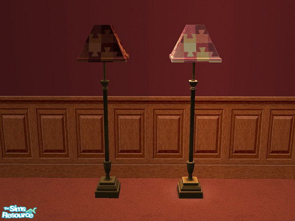 Sims 2 — Puzzle Bedroom - Floor Lamp by hatshepsut — Part of the Puzzle bedroom set.