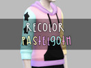 Sims 4 — Hoodie Pastel Goth Style - Parenthood needed by Felixito — Recolor Hoodie with EA mesh with pastel goth style