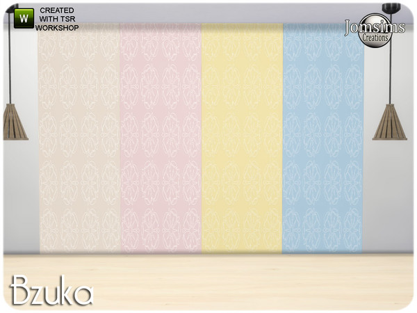 Sims 4 — bzuka dining wall panel by jomsims — bzuka dining wall panel