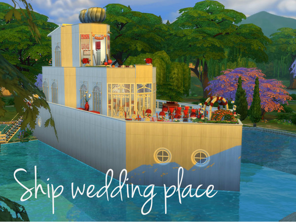 Sims 4 — Ship wedding place (no cc) by Swons_and_SharkS_privat_page — This place is well suited for your celebration!!!
