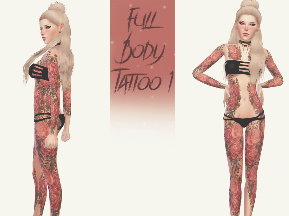Fullbody Random Set 04  Tattoo  Male  by overkillsimmer via blogspotcom   ADFLY   Sims 4  TS4 I Maxis Match  MM  CC  Sims