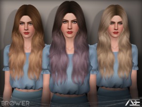 Sims 3 — Ade - Brower by Ade_Darma — New Hair Mesh No Morph all Bones assigned All LODs