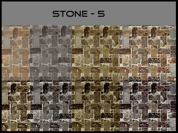 Sims 4 — Stone Floor 5 by megsimple2 — Brick & stone pavers 8 color choices