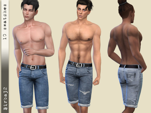 The Sims Resource - Beach Denim Shorts