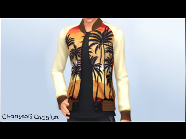 Sims 4 — BTS Jimin Fire Jacket by chanyeolschogiwa — Jimin Fire Jacket. My YouTube: