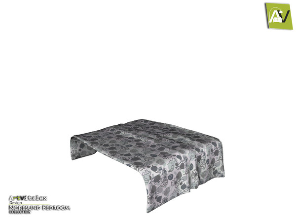 Sims 4 — Noresund Bed Blanket by ArtVitalex — - Noresund Bed Blanket - ArtVitalex@TSR, Oct 2018