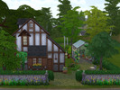 Sims 4 — Tiny Windenburg House by CyberReb — A tiny house for two Sims, maybe an old couple who likes gardening. It has a