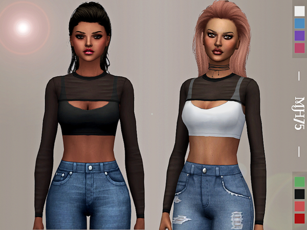 The Sims Resource - S4 LaDonna Top