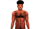 Sims 4 — [Fji] Male Skin Overlay by legacyzzzzz — Give your sims the six pack the deserve with this overlay 