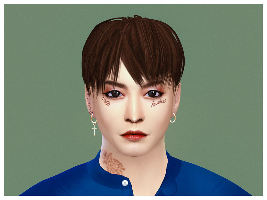 Sims 4 - BTS JUNGKOOK MOLES by NastenaMS - - 3 on the cheek - 2 on the nose...