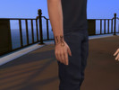 Sims 4 — Couple Tattoos by Teddisy — 3 Sets of Couple tattoos, 1 is on upper right arm, and 2 are smaller near the wrist.