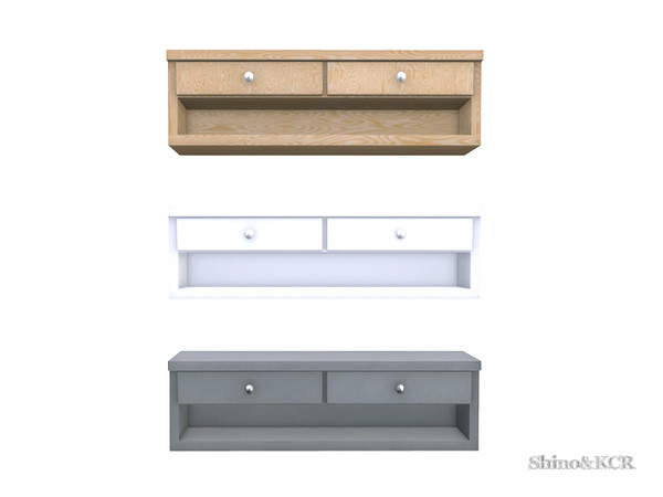 Sims 4 — Living Liz - TV Table by ShinoKCR — matching the Furniture in Bathroom Liz
