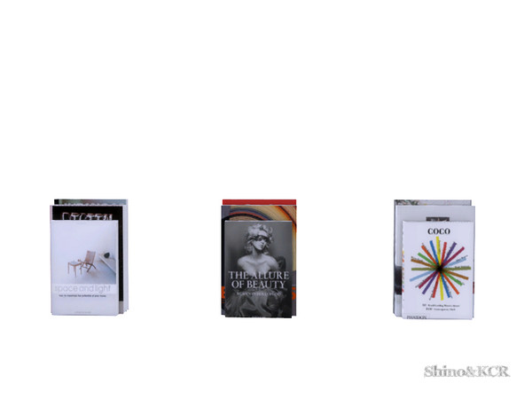 Sims 4 — Living Liz - Books by ShinoKCR — same as the included Books on the decorated Sideboard