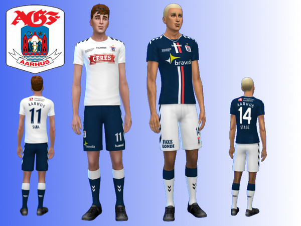 Sims 4 — Aarhus Gymnastikforening (AGF) Kit 2018/19 Fitness Needed by RJG811 — Danish Superliga club Aarhus