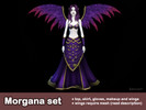 Sims 4 — Morgana Set (wings require mesh) by Lavoieri — Morgana inspired set from League of Legends This set contains 5