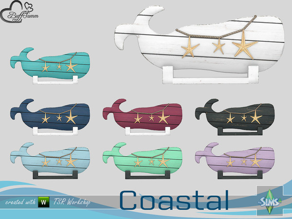 Sims 4 — Coastal Living Deco Whale by BuffSumm — Part of the *Coastal Living Set* Created by BuffSumm @ TSR