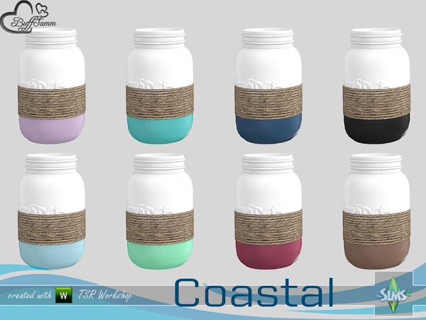 Sims 4 — Coastal Living Deco Jar v1 by BuffSumm — Part of the *Coastal Living Set* Created by BuffSumm @ TSR