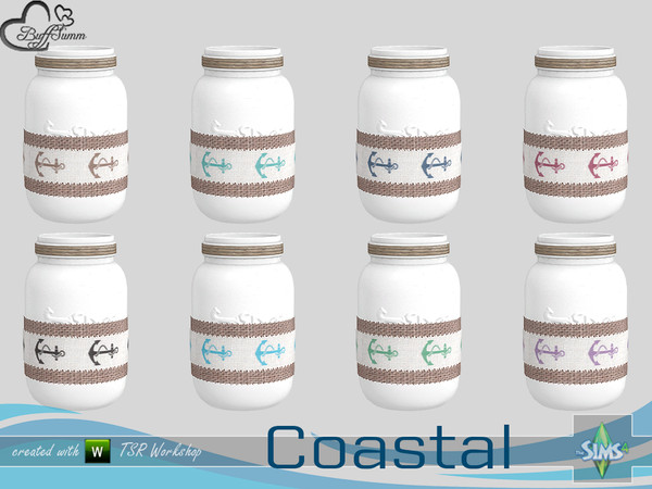Sims 4 — Coastal Living Deco Jar v3 by BuffSumm — Part of the *Coastal Living Set* Created by BuffSumm @ TSR