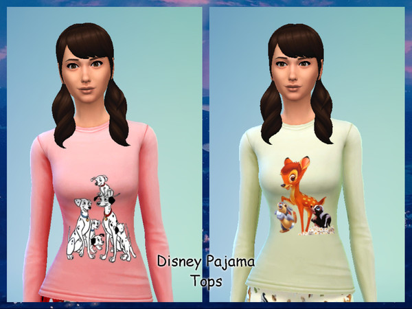 Sims 4 — Disney Pajama's - Parenthood needed by AshleyRaines122 — Disney Pajamas 101 Dalmatians Bambi Beauty and The
