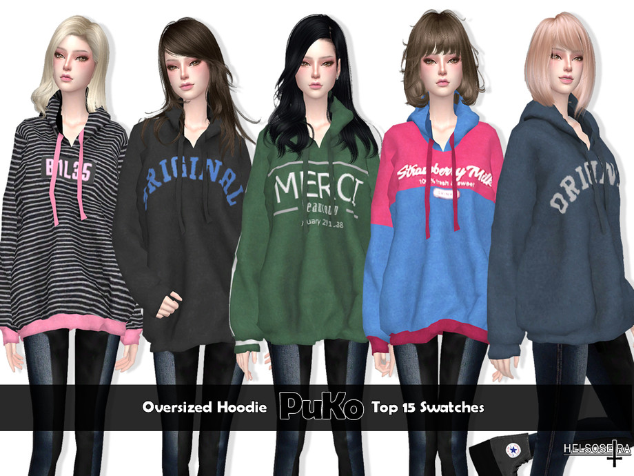 Oversized Hoodie Collection Mesh Required The Sims 4 - vrogue.co
