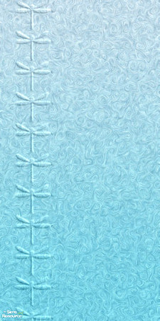 Sims 2 — Blue Dragonfly Embossed Wallpaper 2 by jasysboo — Two-tone light aqua blue swirly wallpaper with subtler