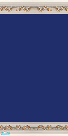 Sims 2 — Navy wallpaper 2 by mahtigwess — Navy wallpaper 2. Companion to Navy wallpaper with gold leaf crown moulding.