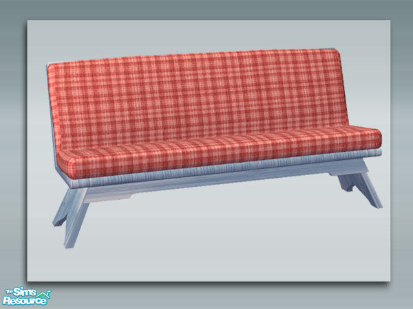 Sims 2 — Rustic Living: Blue Wash - Sofa by Shakeshaft — Part of a recolour set of my Rustic Living set in Blue Wash Wood