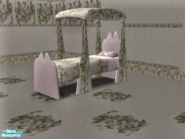 Sims 2 — Lavender Silk Bedroom - Single Bed by ead425 — 