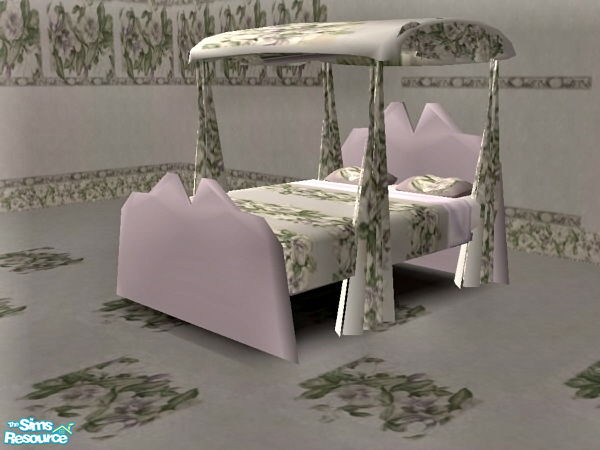 Sims 2 — Lavender Silk Bedroom - Double bed by ead425 — 