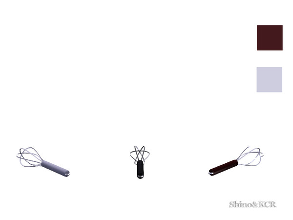 Sims 4 — Kitchen Deco Liz - Whisk by ShinoKCR — Stainless Steel Decorative Set in Clutter