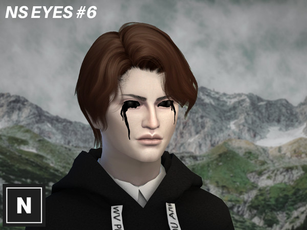 Sims 4 — NS Eyes #6 - EJ by networksims — A set of eyes based on the creepypasta character Eyeless Jack. Includes black