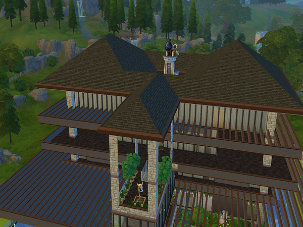 Sims 4 — Shankz_Villa by shivshankargpg2 — 5 bedroom, 6 bathroom Luxury villa with Moat (pool) all around. 6 floors