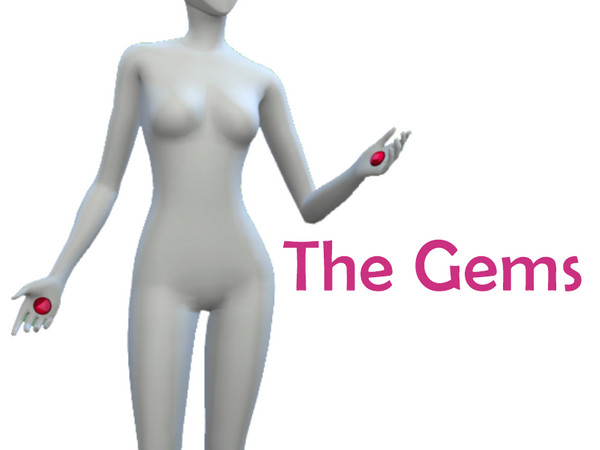Sims 4 — Garnet Gems Skin Detail by ladyfancyfeast — The Gems that Garnet has in the show Steven Universe. I tried REALLY