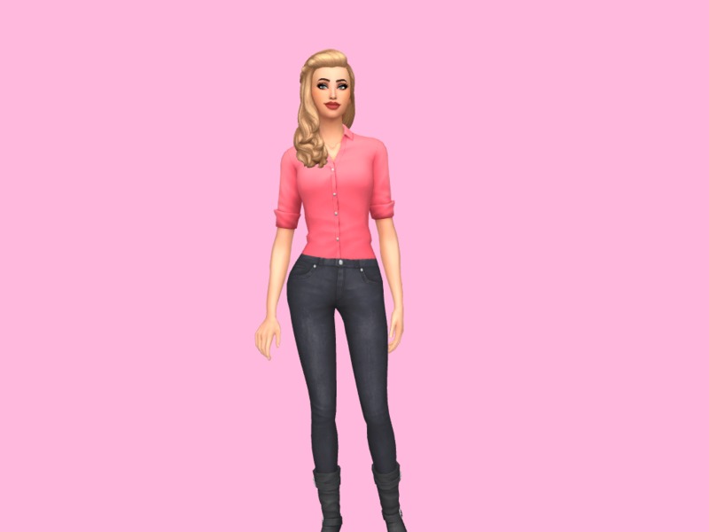 Mod The Sims nền tảng CAS phòng ngủ hồng: \