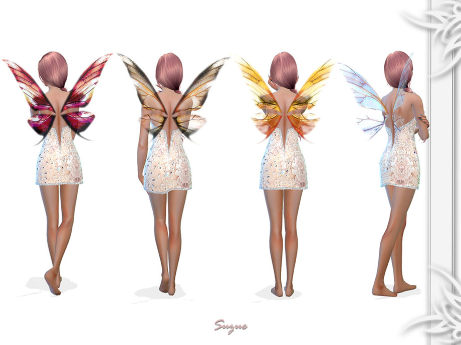 Sims 4 - Suzue Fairy Wings by Suzue - Fairy wings for your sims. 