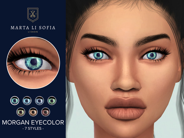 Sims 4 — Marta Li Morgan Eyecolor by martalisofia — A set of 7 beautiful eyecolors. Found in the Facepaint section.