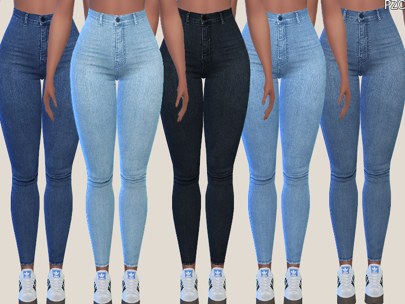 The Sims Resource - Denim Skinny Jeans 015