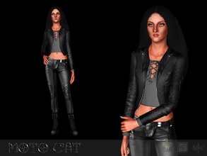 Sims 3 — Moto cat jacket by Shushilda2 — - New mesh - 3 recolorable channels - CAS and Launcher icons - HD-texture