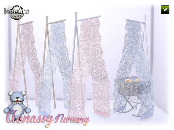 Sims 4 — acnassy nursery deco part 2 crib by jomsims — acnassy nursery deco part 2 crib