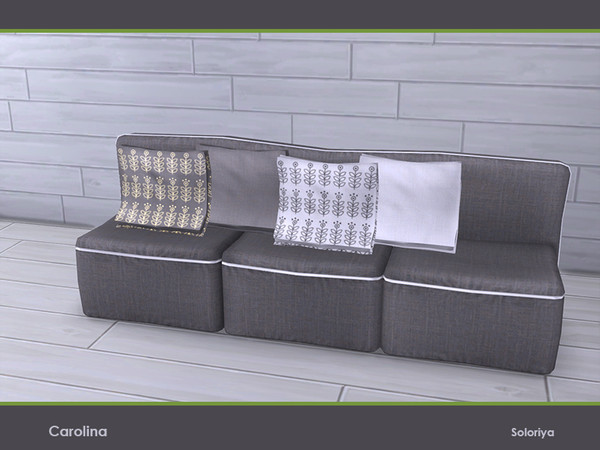 Sims 4 — Carolina. Sofa Pillow by soloriya — A pillow for sofa. Part of Carolina set. 4 color variations. Category: