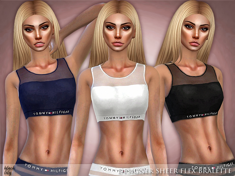 Instruere Tænk fremad grænse The Sims Resource - Designer Sheer Flex Bralette