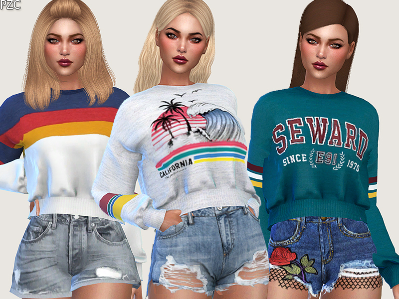 The Sims Resource - Sweatshirts Collection 015 Breeze