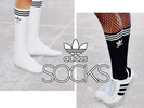 Sims 4 — Adidas Calf Length Socks by llamyu — Calf length socks with Adidas logo on it available in two colors - black