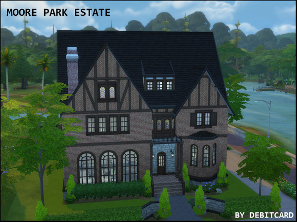 Sims 4 — Moore Park Estate by debitcard — You will love this old world tudor style home. It features a spacious floor