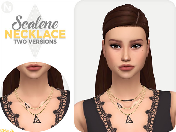 Sims 4 — Scalene Necklace by Nords — What's up beautiful people! A while ago a nonny on Tumblr asked me if I could make a