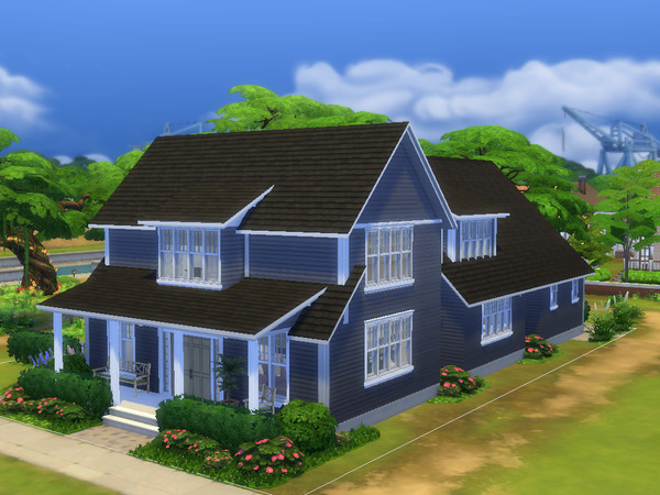 Sims 4 — Hampstead Place by dorienski — Hampstead Place is a spacious but cosy family house with an open-plan living and