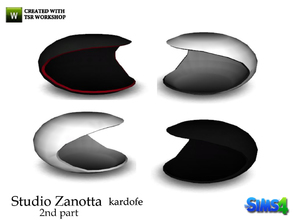Sims 4 — kardofe_ Studio Zanotta_EndTable by kardofe — Contemporary design side table in four color options 