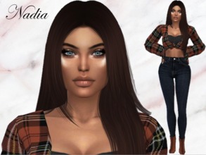 Sims 4 — Nadia Bjornvik by fashSIMnista — Hey, fellow simmers! Here is my beauty, Nadia. I took a mini sim hiatus but I'm